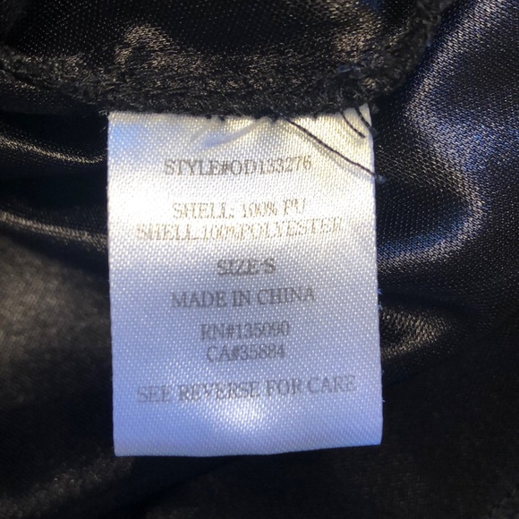 Others Follow black mini dress faux leather and tulle - Picture 6 of 6